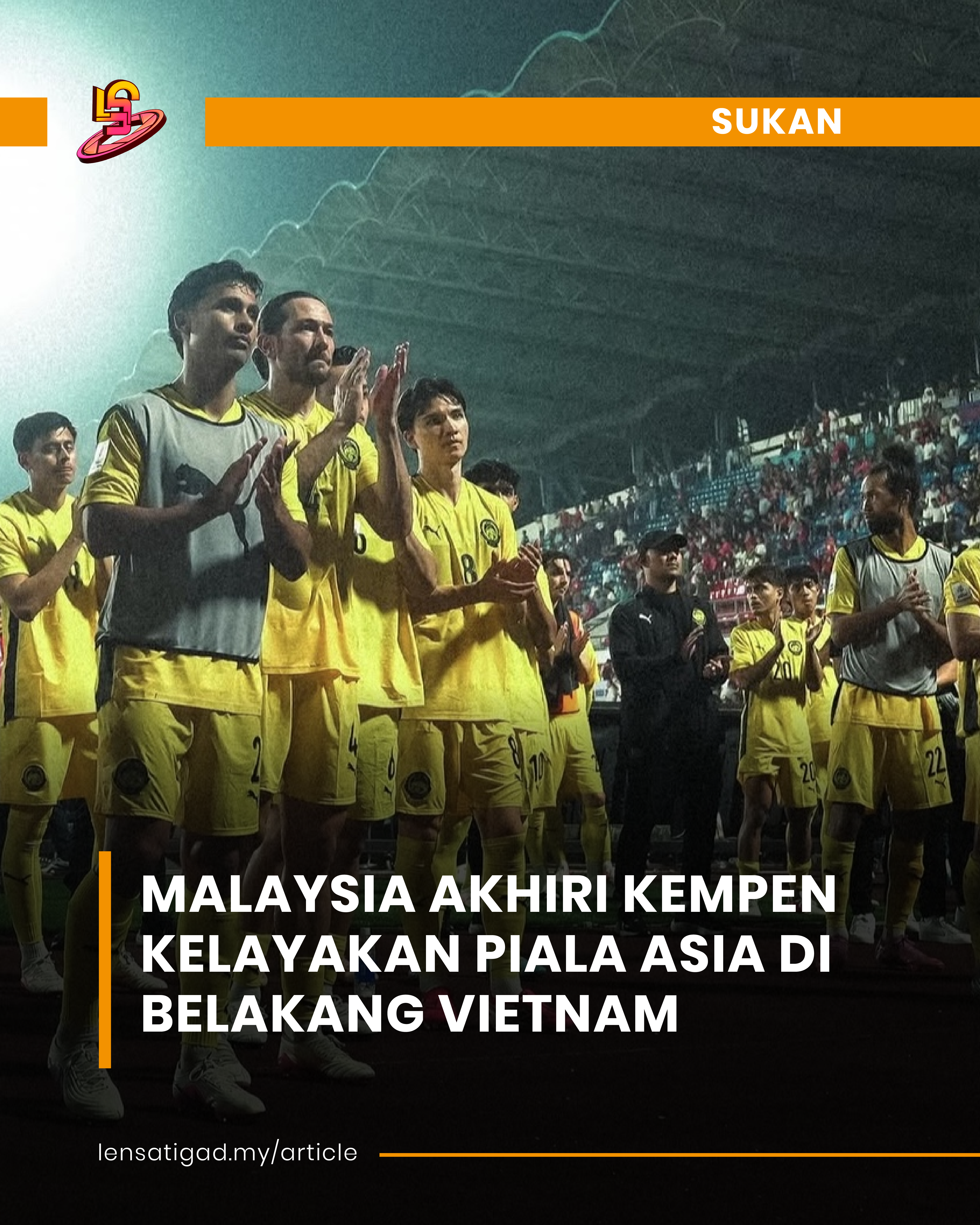 MALAYSIA AKHIRI KEMPEN KELAYAKAN PIALA ASIA DI BELAKANG VIETNAM